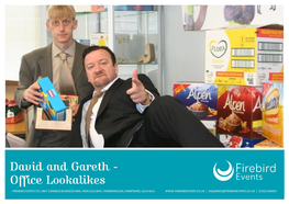 David and Gareth - Office Lookalikes