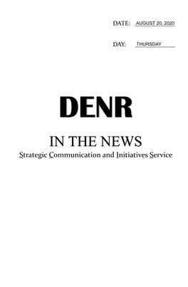 IN the NEWS Strategic Communication and Initiatives Service