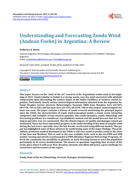 Understanding and Forecasting Zonda Wind (Andean Foehn) in Argentina: a Review