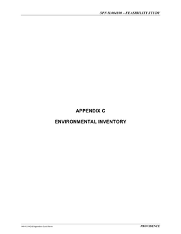 Appendix C – Environmental Inventory DOWNLOAD