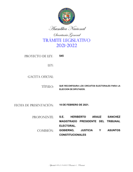 Que Reconfigura Los Circuitos Electorales Para La Eleccion De Diputados