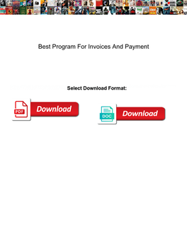 Best Program for Invoices and Payment