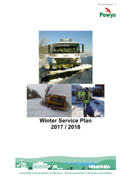 Winter Service Plan 2017 / 2018