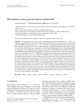 OH Megamasers: Dense Gas & the Infrared Radiation Field