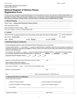 National Register of Historic Places Registration Form