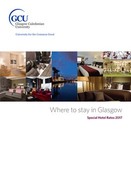 Where to Stay in Glasgow