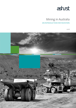 Mining in Australia an Introduction for Investors