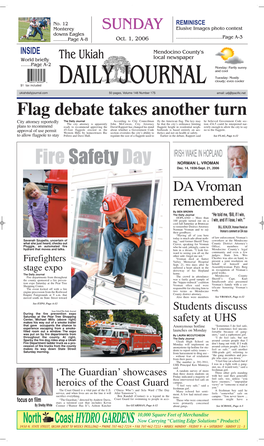 Flag Debate Takes Another Turn City Attorney Reportedly the Daily Journal According to City Councilman Fly the American Flag