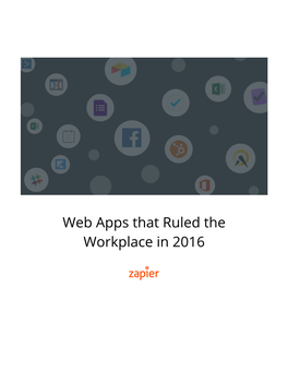 Web Apps That Ruled the Workplace in 2016
