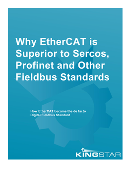 Why Ethercat Is Superior to Sercos, Profinet and Other Fieldbus Standards