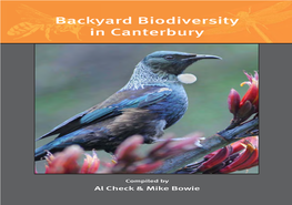 Backyard Biodiversity Booklet FINAL 2011.Indd