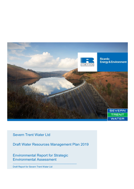 Severn Trent Water Ltd Draft Water Resources Management Plan 2019