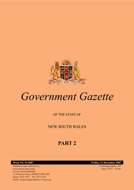 Government Gazette