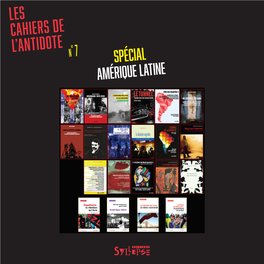 Les Cahiers De L'antidote