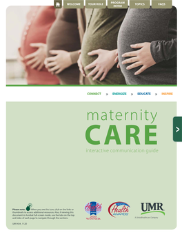 UMR Maternity Care Communication Guide