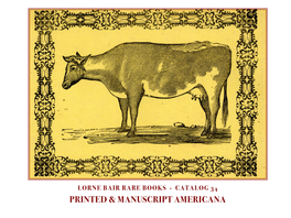 Printed & Manuscript Americana