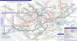 Route Map of London Underground, London Overground, Docklands