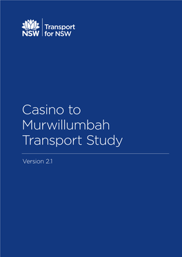 Casino to Murwillumbah Transport Study