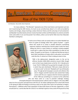 Rise of the 1909 T206