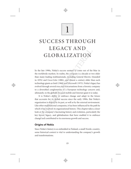 Success Through Legacy and Globalization