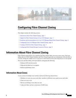 Configuring Fibre Channel Zoning