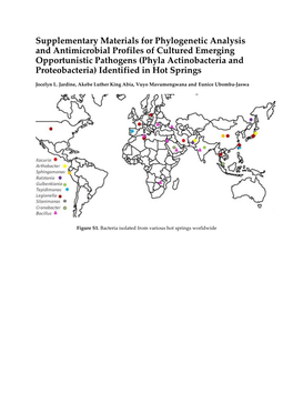 Supplementary Materials for Phylogenetic Analysis And