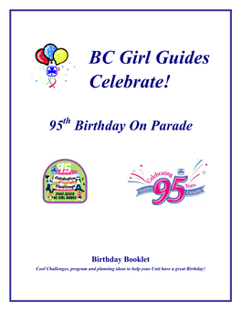 BC Girl Guides Celebrate!