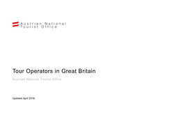 Tour Operators in Great Britain