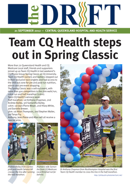 Team CQ Health Steps out in Spring Classic