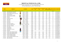 Thai-Choice Product List 08-07-14 Update