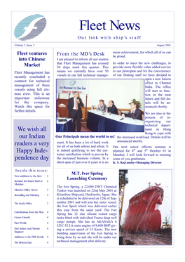 Fleet News Our Link with Ship’S Staff