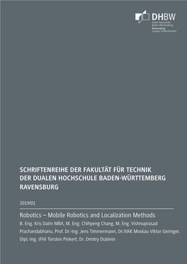 Schriftenreihe Der Fakultät Für Technik Der Dualen Hochschule Baden-Württemberg Ravensburg