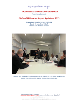 Third Quarterly Report, April – June, 2015
