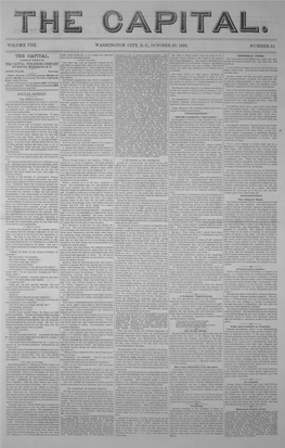 VOLUME Vili. WASHINGTON CITY, D. C., OCTOBER 20,1878