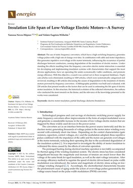 Insulation Life Span of Low-Voltage Electric Motors—A Survey