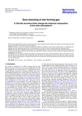 Dust Cleansing of Star-Forming Gas II