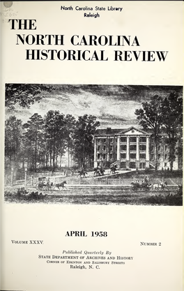 The North Carolina Historical Review