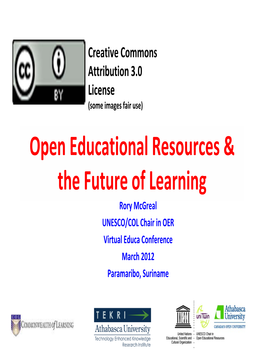 Open Educational Resources & the Future of Learning