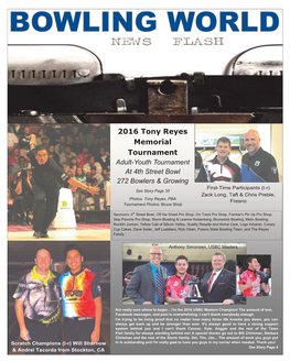 2016 Tony Reyes Memorial Tournament