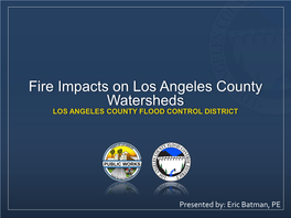 Fire Impacts on Los Angeles County Watersheds