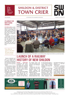 Launch of a Railway History of New Shildon