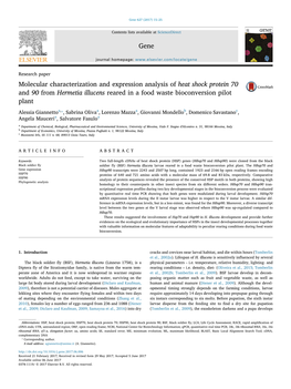 Gene Molecular Characterization and Expression Analysis of Heat Shock