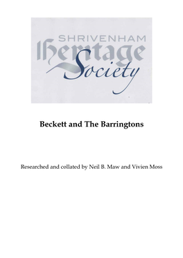 Beckett and the Barringtons