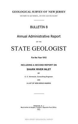 Bulletin 8. Annual Administrative Report of the State