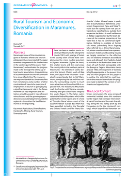 Rural Tourism and Economic Diversification in Maramures