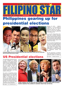 Philippines Gearing up for Presidential Elections