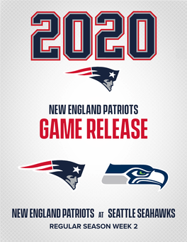 New England Patriots Game Release