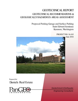 Geotechnical Report Geotechnical Recommendations & Geologically Hazardous Areas Assessment