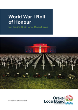 World War I Roll of Honour