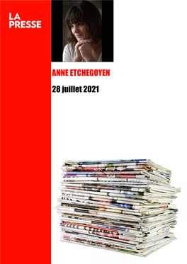 ANNE ETCHEGOYEN 28 Juillet 2021